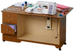 Perfexion Expandable Sewing and Craft Table Sewing Cabinet (PXD2300) - Large Insert