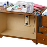 Perfexion Expandable Sewing and Craft Table Sewing Cabinet (PXD2300) - Large Insert