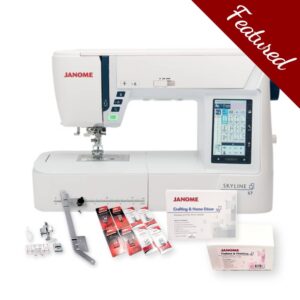 Janome Skyline S7 main product image with featured bundle