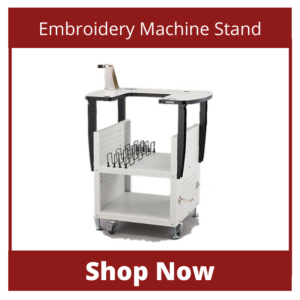Embroidery machine stand