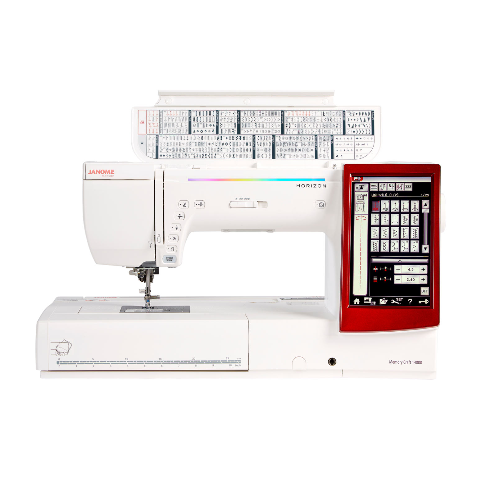 Janome Horizon Memory Craft 14000 is available at all Moore's Sewing