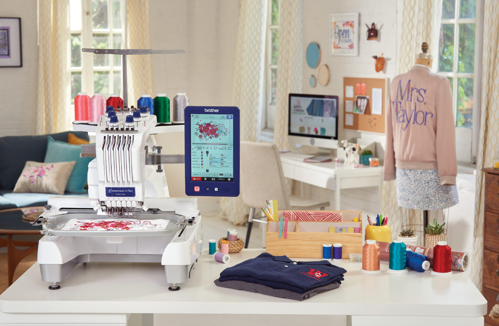 Brother Entrepreneur PR670E MultiNeedle Embroidery Machine Moore's