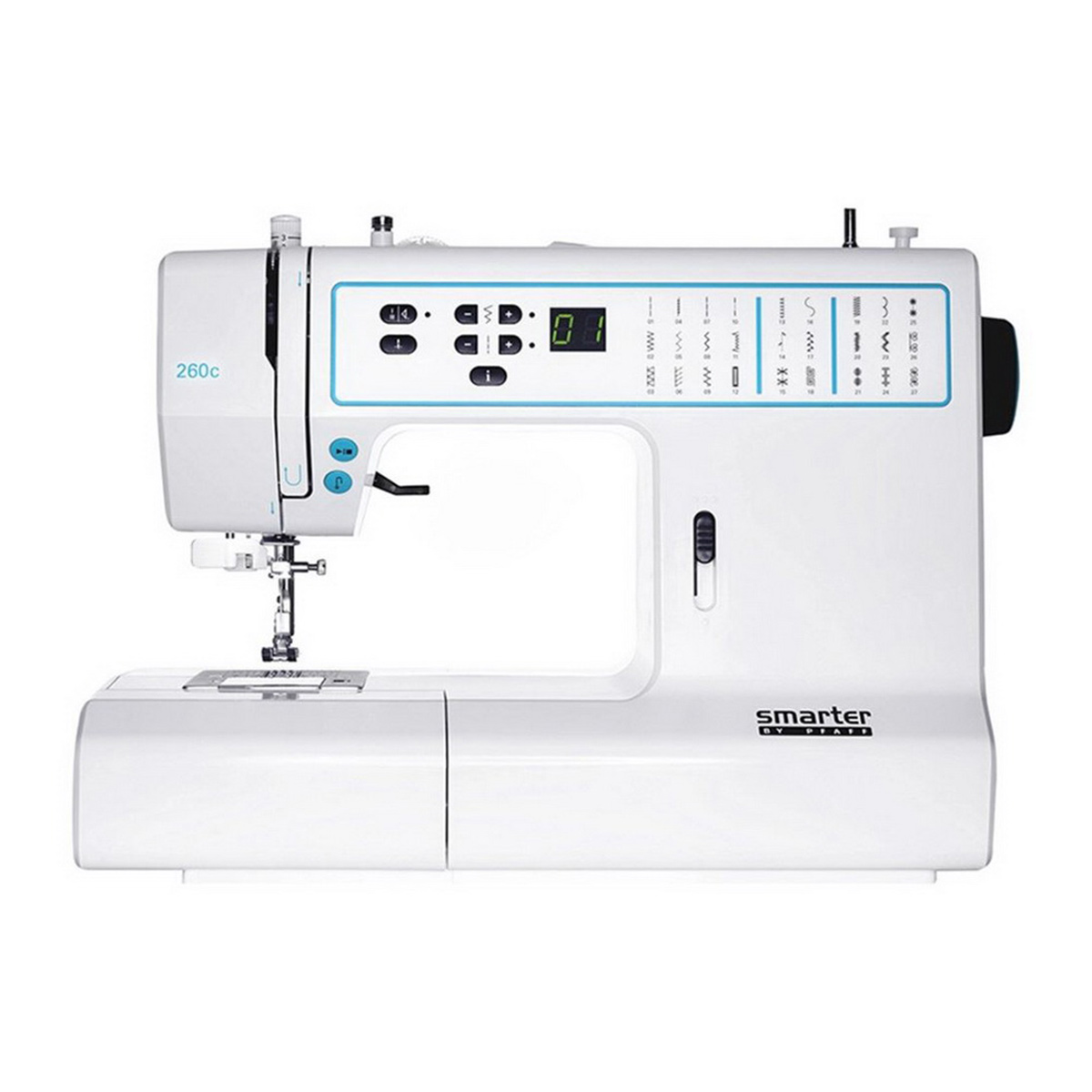 Mini Sewing Machine, Upgraded Electric Sewing Machine with Sewing Bag, Expansion Board, LED Light, Fast Stitch Suitable for Clothes,Jeans,Cutains