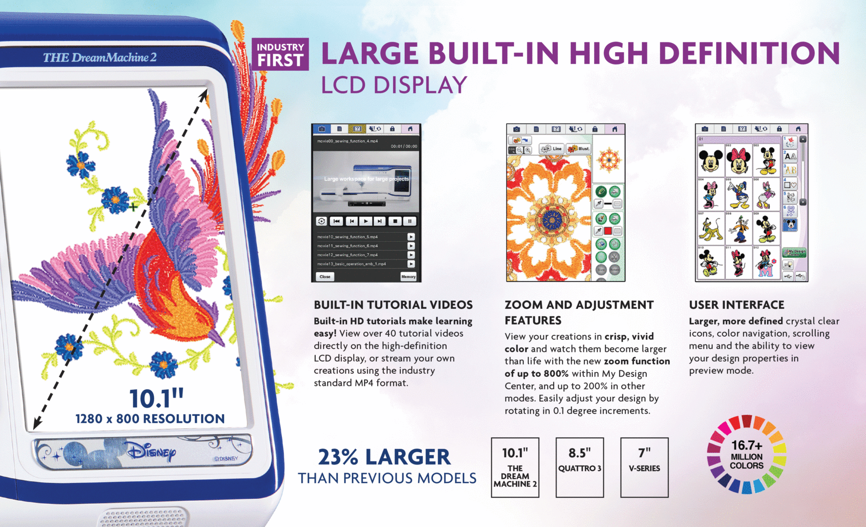 Brother Dream Machine 2 Innovís XV8550D Sewing and Embroidery Machine