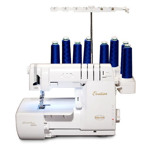 used Baby Lock Ovation air-thread serger with EXTRA FEET – Aurora Sewing  Center