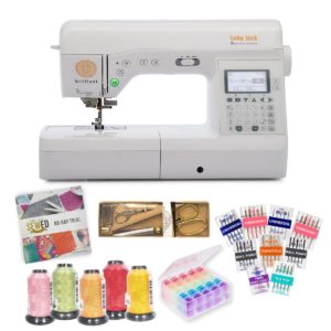 Baby Lock Brilliant sewing machine main product image with featured bundle