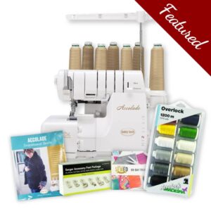 Baby Lock Accolade serger with featured bundle