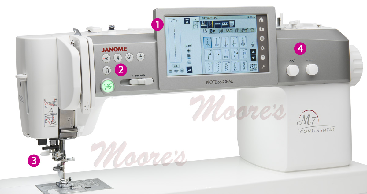 Janome Continental M7 Professional CM7P now available at Moore's