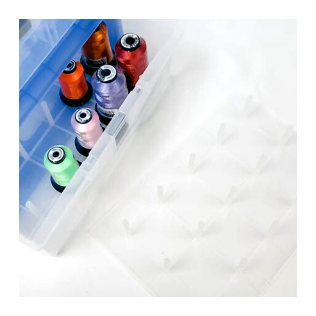 Thread Storage Spindles - safely store and transport your sewing supplies