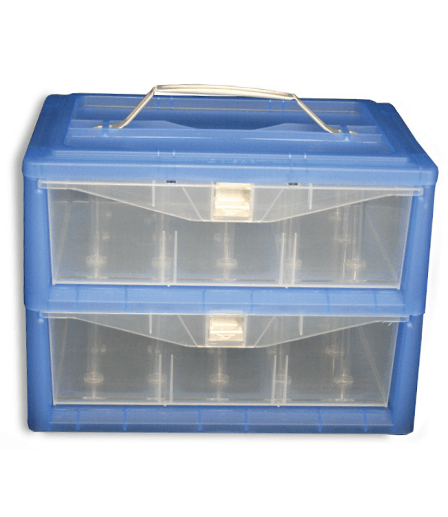  SM SunniMix 24 Slots Sewing Thread Storage Box for