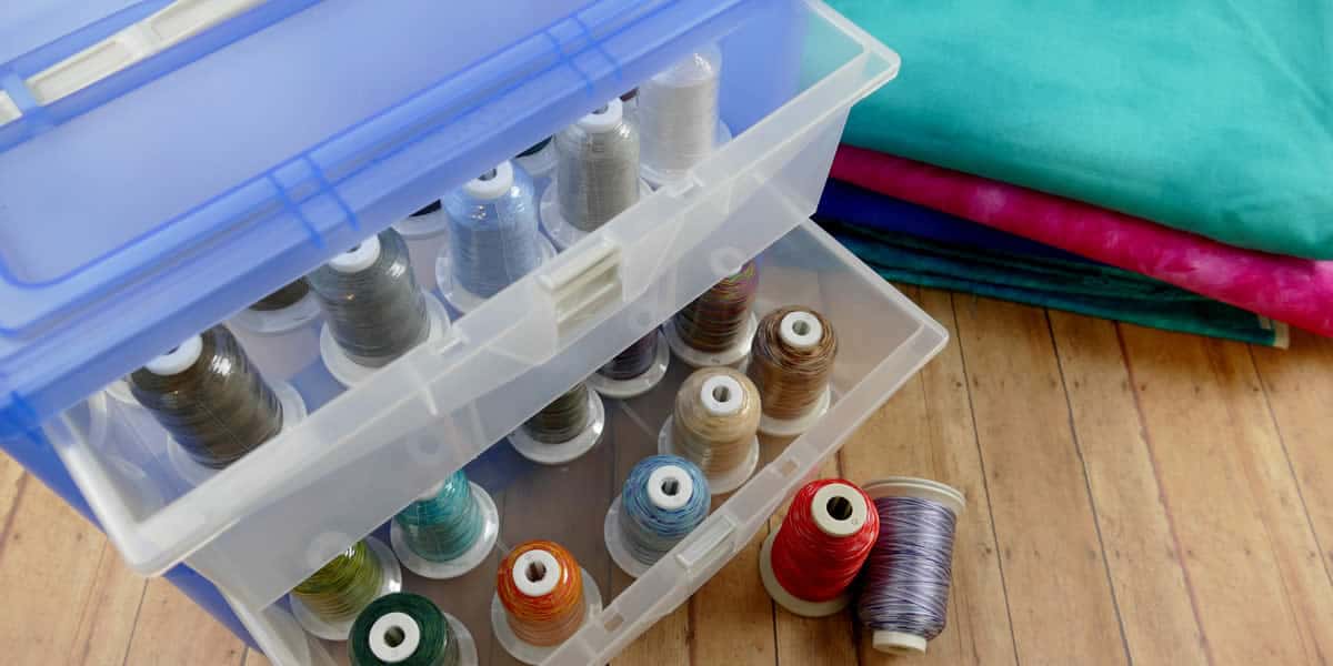 Thread Box - holds and protects up to 30 spools of thread