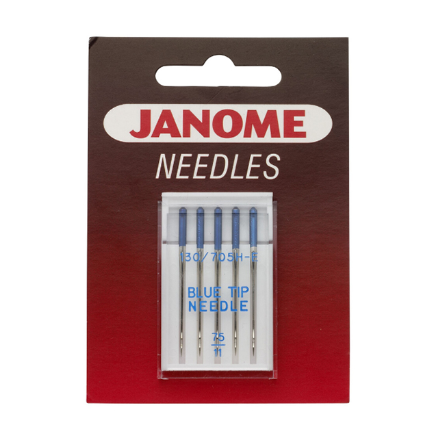 Janome Blue Tip Needles - Size 75/11 Janome Universal Needles