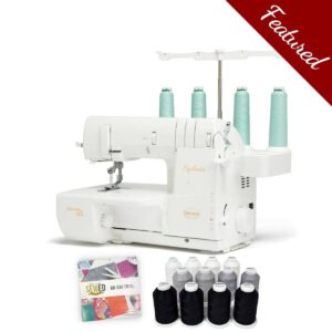 Baby Lock Euphoria coverstitch serger main product image with featured bundle