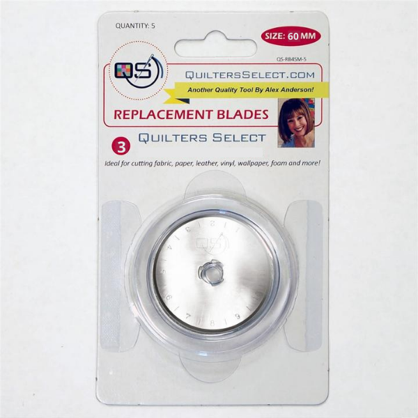 60mm Replacement Blades for the 60mm Quilters Select Rotary Cutter