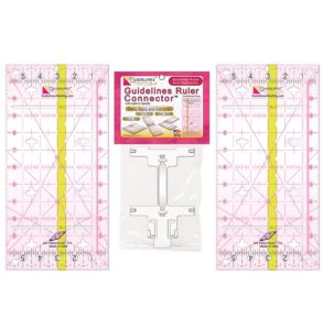 This image displays to the buyer everything that is included in the guideline ruler and connector kit