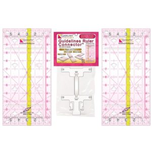 This image displays to the buyer everything that is included in the guideline ruler and connector kit