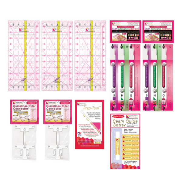 Guidelines4Quilting's demos on Quilt Ruler Upgrade Kit, Quilt Ruler  Connector and Seam Guide Setter 