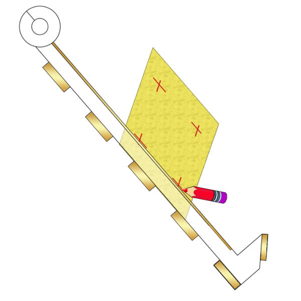 shows that precisely mark seams lines & trim triangle points