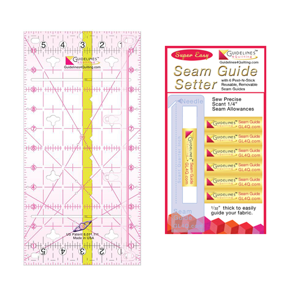 Ruler - 1/4 Seam Guide Ruler – Sew Much Nicer, LLC