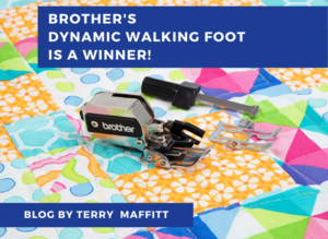 Brother's dynamic walking foot is a winner!