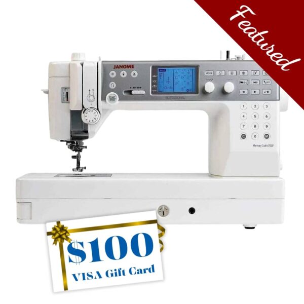 janome memory craft 6700P main product image with bonus