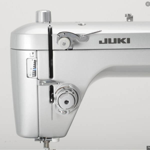 Juki TL2020 detailed image of knobs and lever adjustment