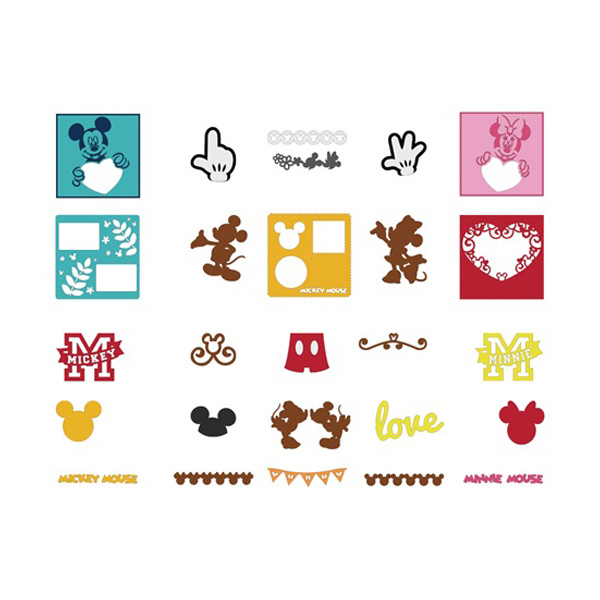 [Disney] Deco Sparkly Stickers - Mickey & Minnie Mouse