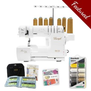 Baby Lock Triumph 8-thread serger main product image with featured bundle