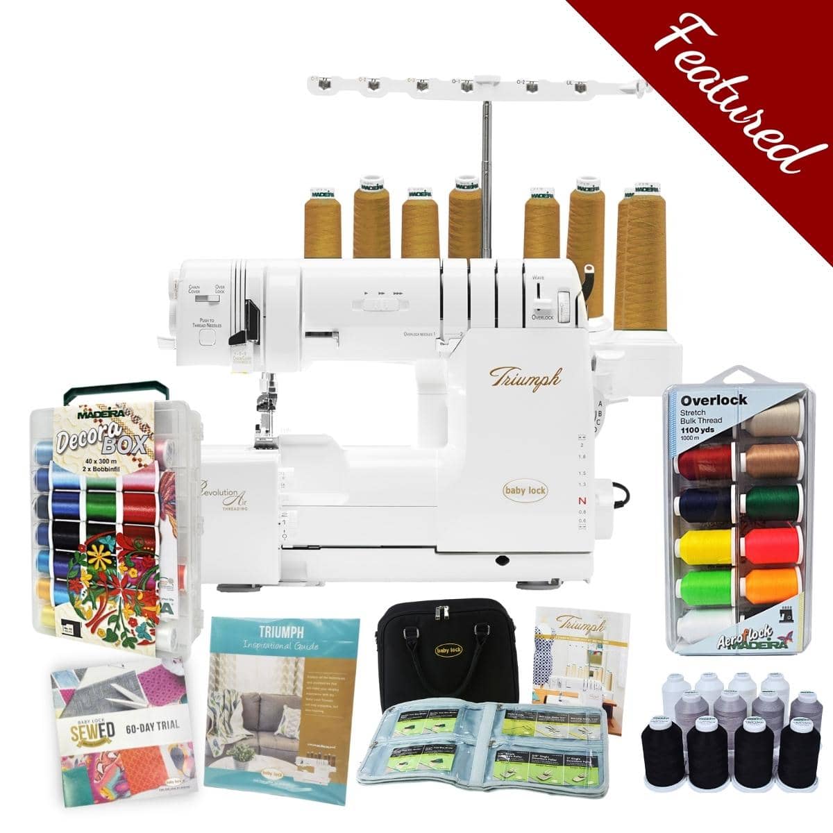 Baby Lock Triumph is available at all Moore's Sewing locations