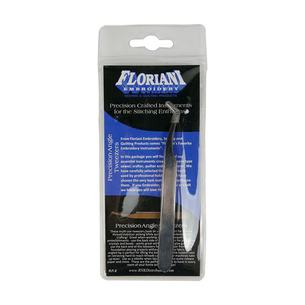 Floriani Precision Angle Tweezers Packaging