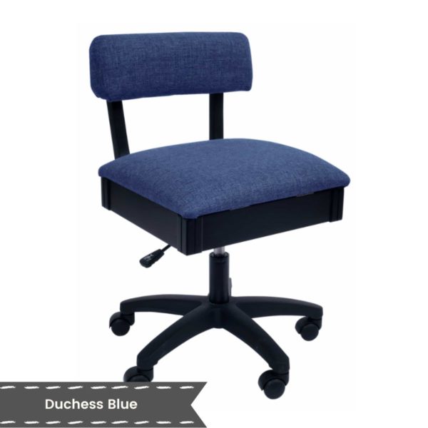 Arrow Hydraulic Chair Duchess Blue fabric