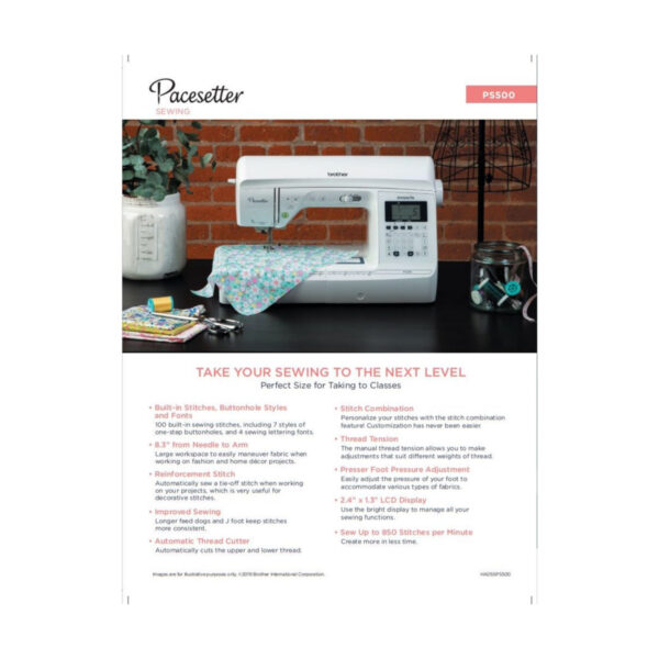 Brother Pacesetter PS500 Specifications