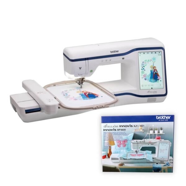 Brother Stellaire XE1 embroidery machine with featured bundle