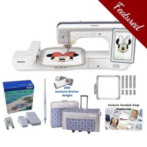 Brother Luminaire 2 XP2 sewing and embroidery machine main product image with featured bundle