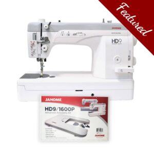 Janome HD9 straight stitch machine main product image with featured bundle