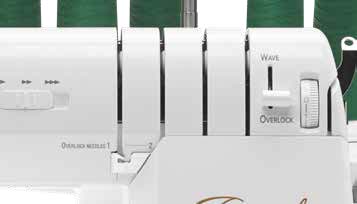Automatic Thread Delivery to set the stitch you want with no tension adjustment
