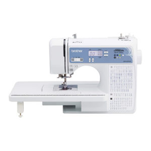 Brother XR9550PRW sewing machine with extension table