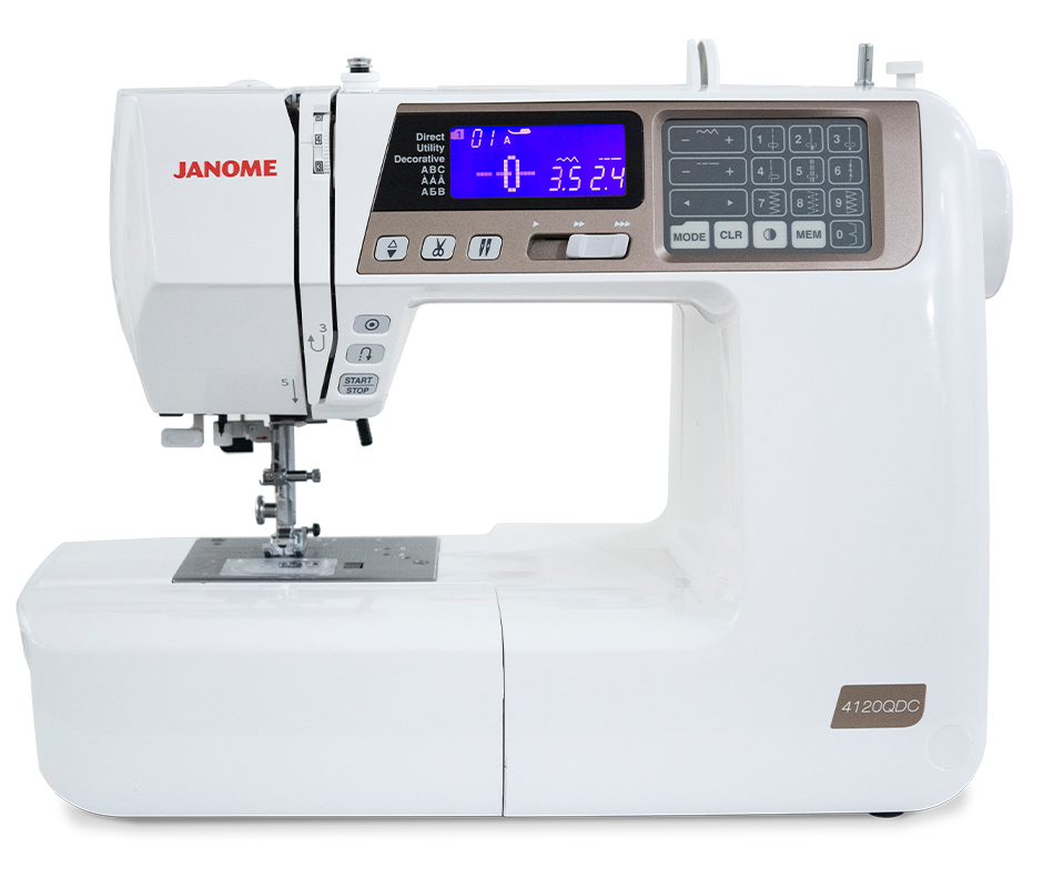 Janome 4120QDCT available at all Moore's Sewing locations
