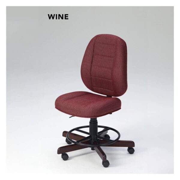 Koala SewComfort Chair in wine with cherry base