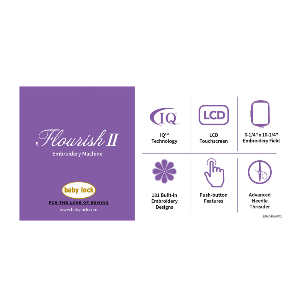 Baby Lock Flourish 2 is available now at all Moore's Sewing locations