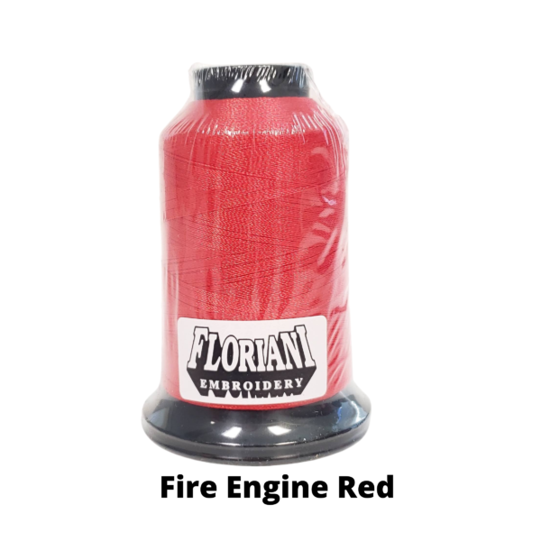 Floriani Fire Engine Red 5000 meter polyester embroidery thread