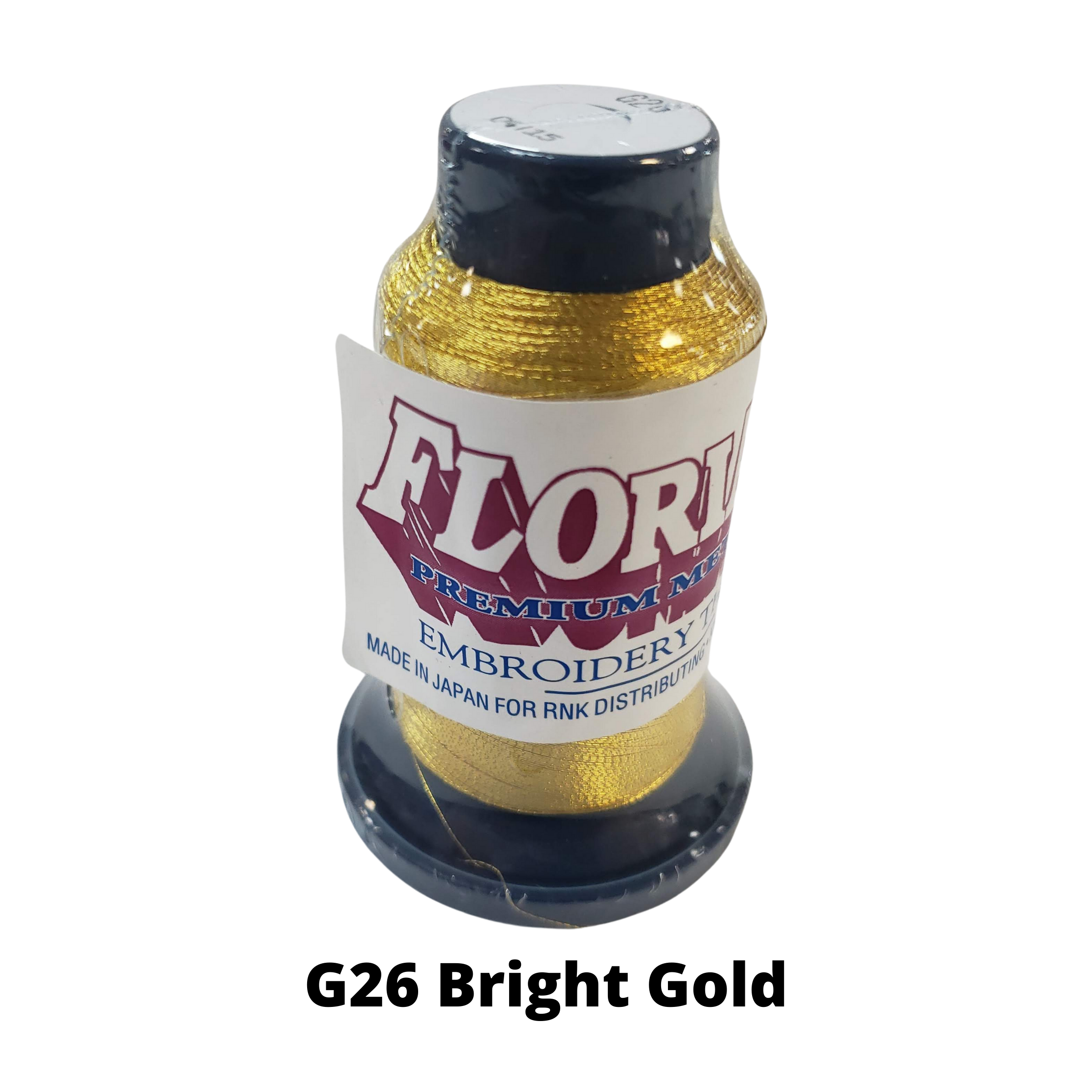Floriani PGT26 Metallic Bright Gold Thread Moore's Sewing