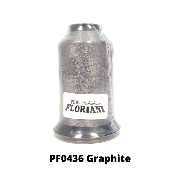 Floriani Polyester Embroidery Thread PF0436 Graphite