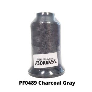 Floriani Polyester Embroidery Thread PF0486 Charcoal Gray