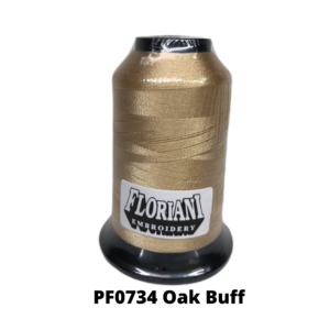 Floriani PF0734 Polyester Embroidery Thread Oak Buff