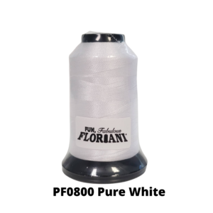 Floriani Polyester Embroidery Thread PF0800 Pure White