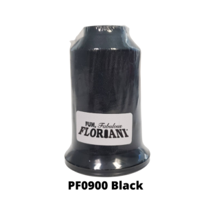 Floriani Polyester Embroidery Thread PF0900 Black