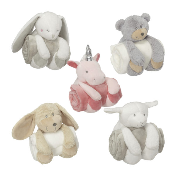 Embroider Buddies plush toys with blanket main product image