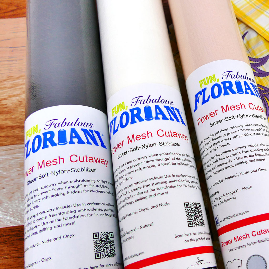 Floriani Power Mesh Cutaway Stabilizer Moore's Sewing