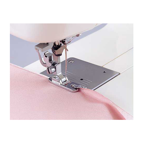Brother SA126 7 mm Narrow Hem Foot - product in use